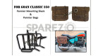 For Royal Enfield Goan Classic 350 Leather Pannier Dust Color Bags With Mounting - SPAREZO For Royal Enfield Goan Classic 350 Leather Pannier Dust Color Bags With Mounting - SPAREZO